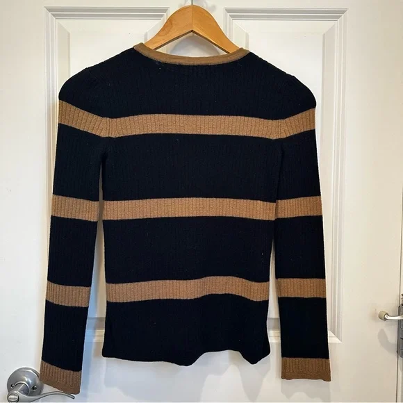 SOLD! on eBay S MAX MARA Label-cut Virgin Wool Stripe Sweater&Skirt SET Size:US4 - Picture 5 of 16